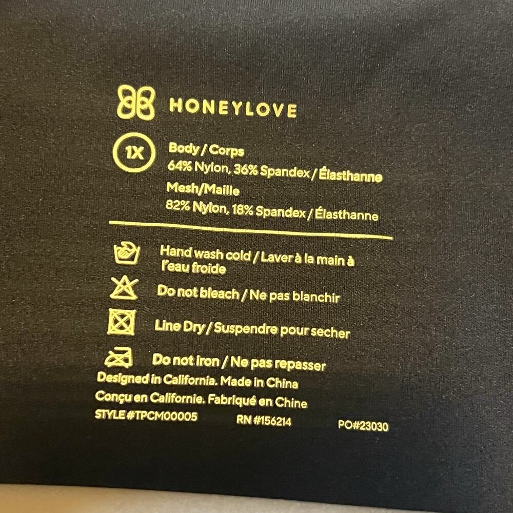 Honeylove CrossOver Cami Black Vamp Compression Tummy Control Shapewear 1X - Picture 3 of 8